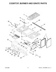 Diagram for 03 - Cooktop, Burner And Grate Parts