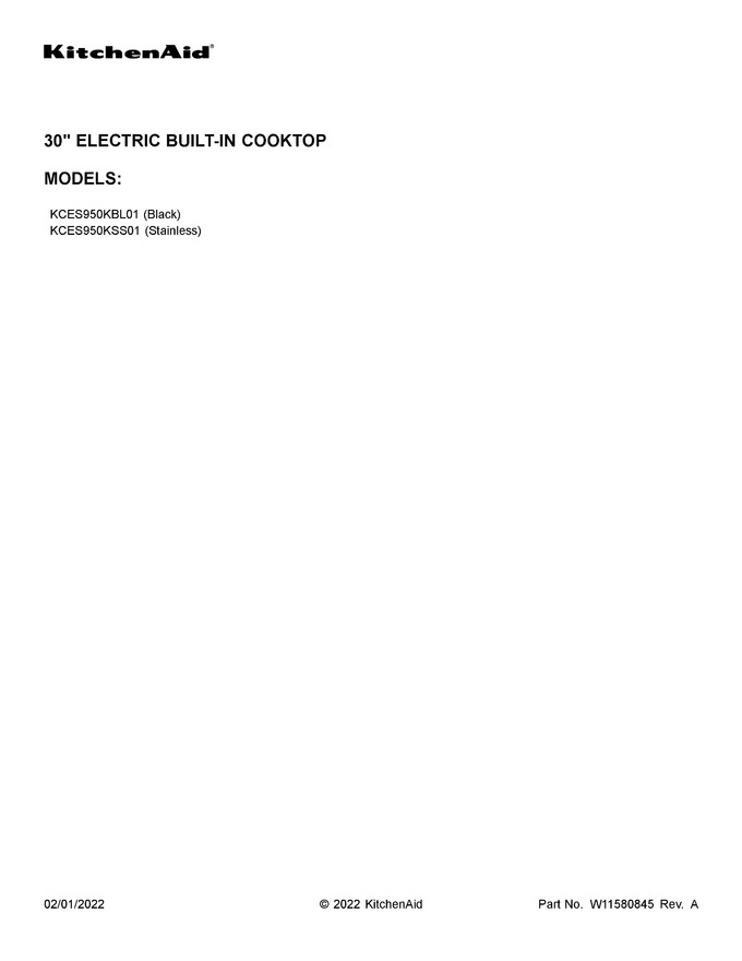 Diagram for KCES950KSS01