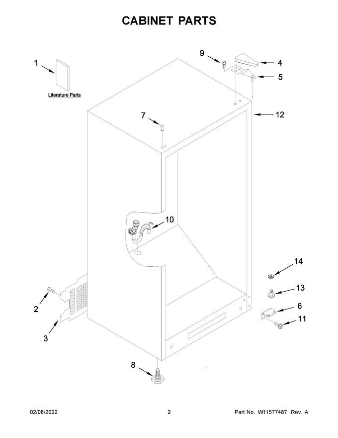 Diagram for WZF57R16FW08
