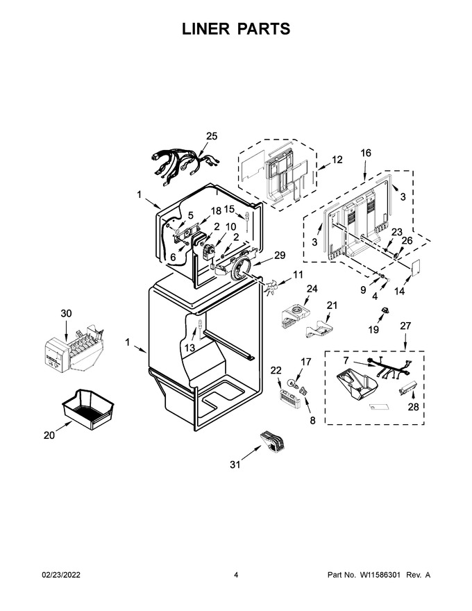 Diagram for WRT318FMDW09