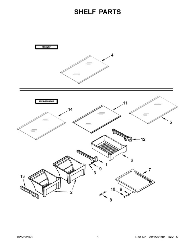 Diagram for WRT318FMDW09