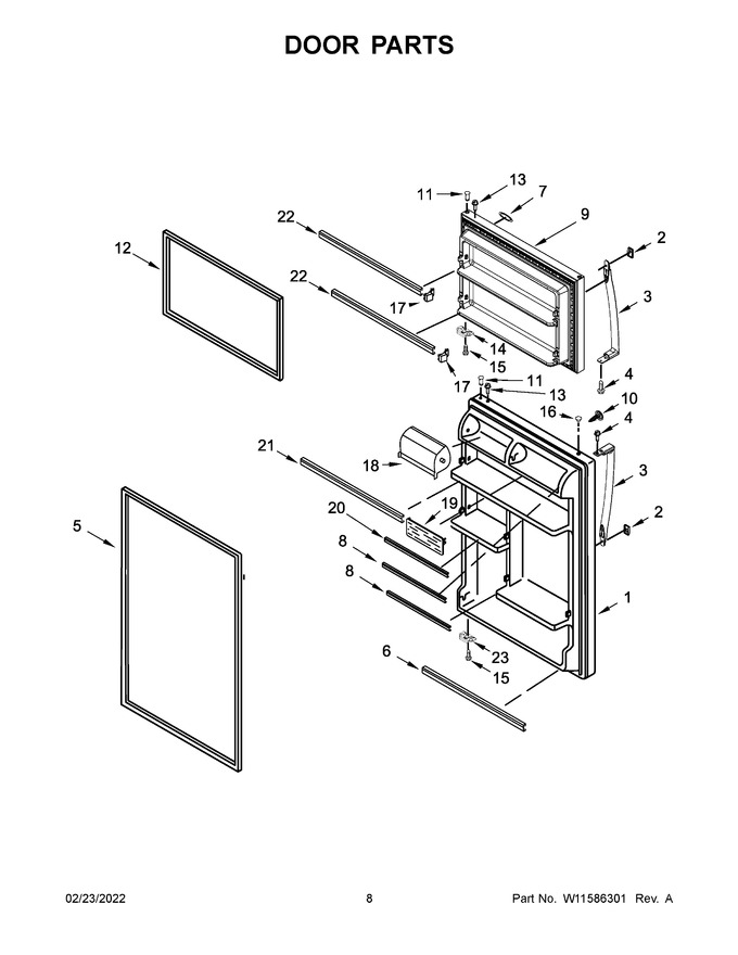 Diagram for WRT318FMDW09