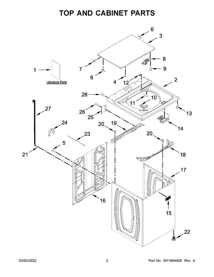 Diagram for MVWC465HW4