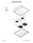 Diagram for 02 - Cooktop Parts