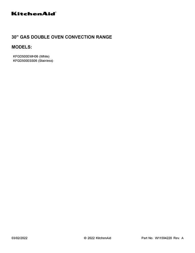 Diagram for KFGD500ESS06