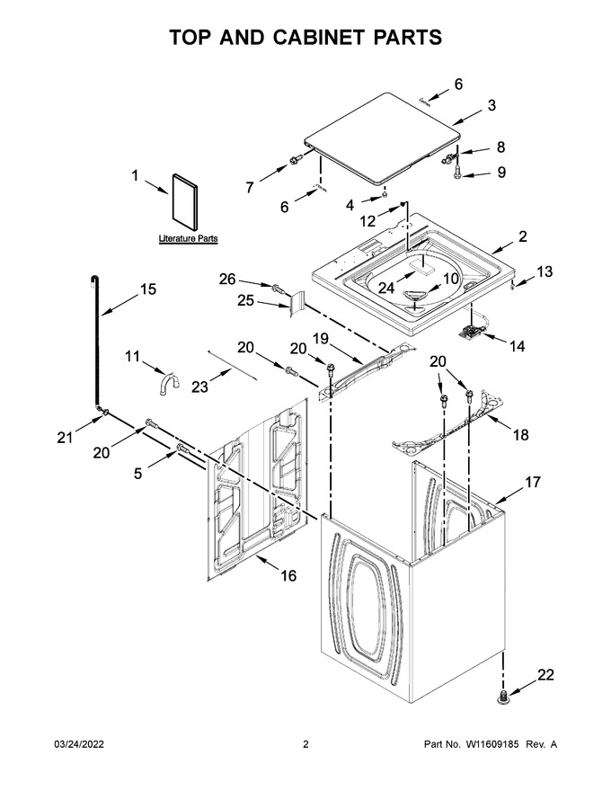 Diagram for WTW4850HW3