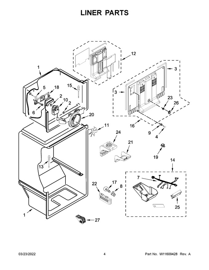 Diagram for WRT108FFDB03