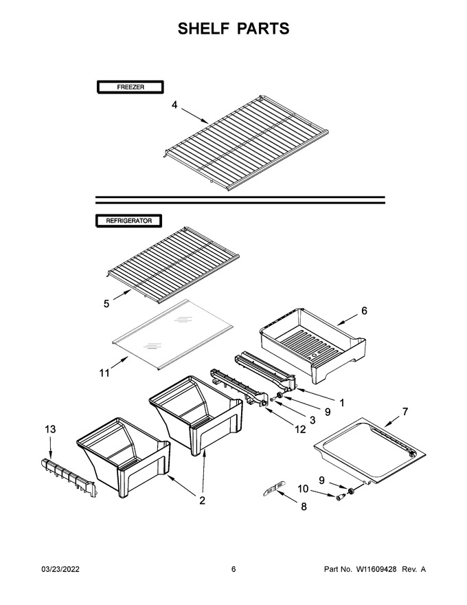 Diagram for WRT108FFDB03