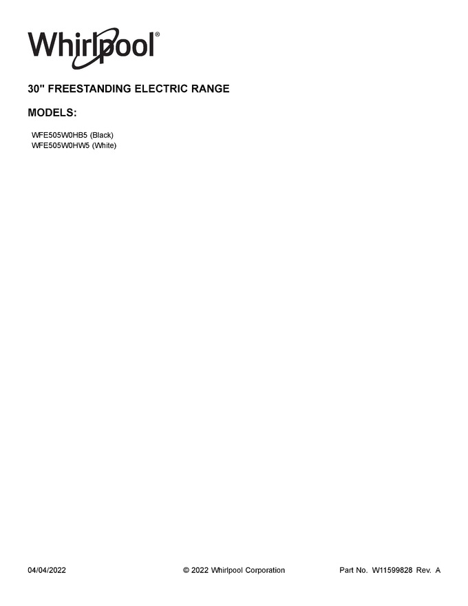 Diagram for WFE505W0HW5