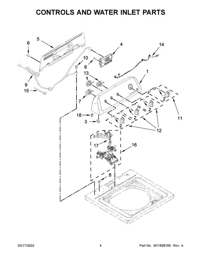 Diagram for WTW4616FW3