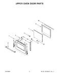 Diagram for 04 - Upper Oven Door Parts