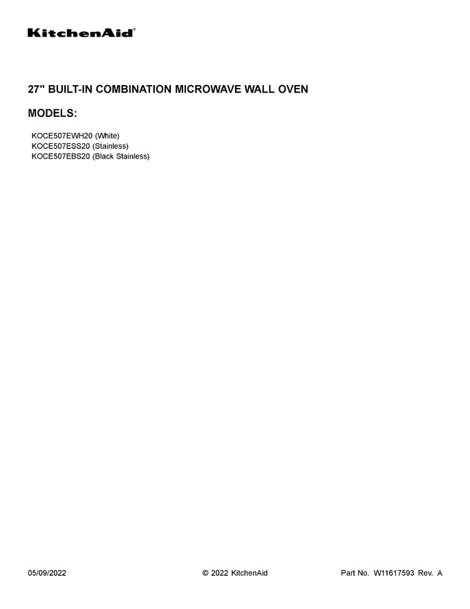 Diagram for KOCE507ESS20