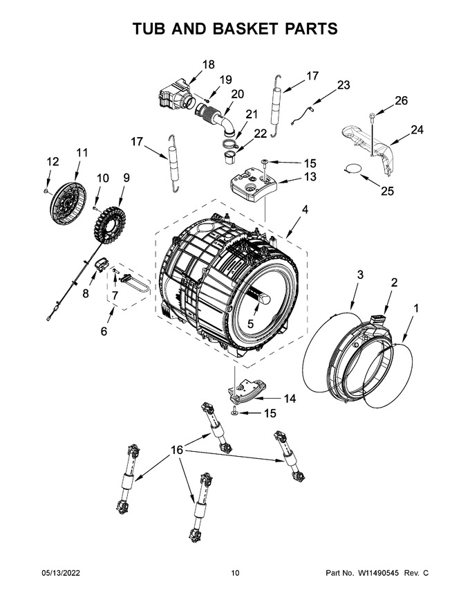 Diagram for WFW9620HW2