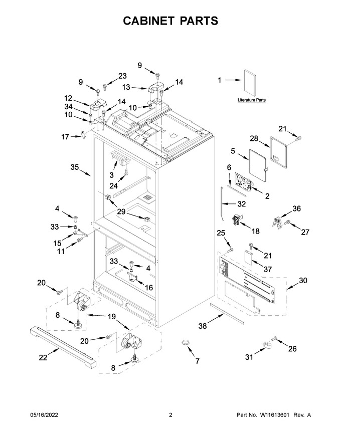 Diagram for WRF767SDHZ04