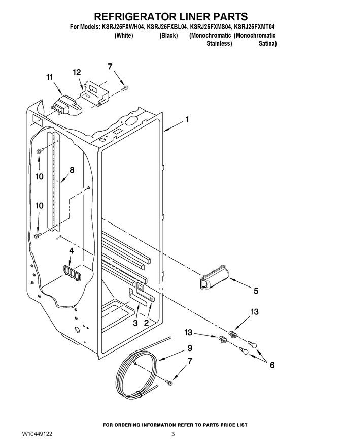 Diagram for KSRJ25FXWH04