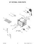Diagram for 10 - 30" Internal Oven Parts