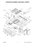 Diagram for 03 - Cooktop, Burner, And Grill Parts