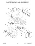 Diagram for 03 - Cooktop, Burner And Grate Parts