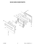 Diagram for 08 - 30-in Oven Door Parts