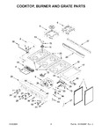 Diagram for 03 - Cooktop, Burner And Grate Parts