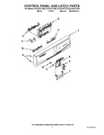 Diagram for 02 - Control Panel And Latch Parts