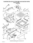 Diagram for 02 - Evaporator, Ice Cutter Grid And Water Parts