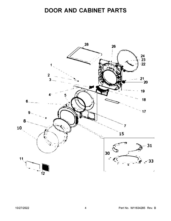 Diagram for WCD5090JW0