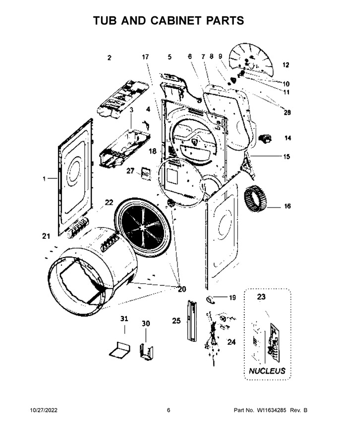 Diagram for WCD5090JW0