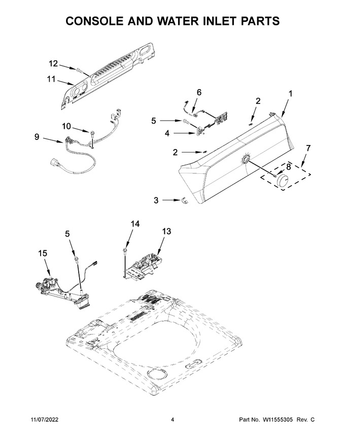 Diagram for WTW5010LW0