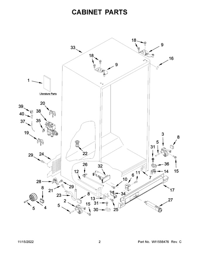 Diagram for WRS335SDHW06
