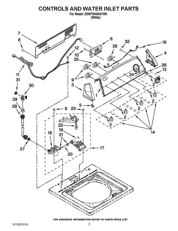 Diagram for 2DWTW4840YW0