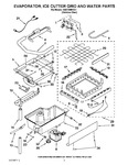 Diagram for 02 - Evaporator, Ice Cutter Grid And Water Parts