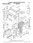 Diagram for 01 - Cabinet Liner And Door Parts