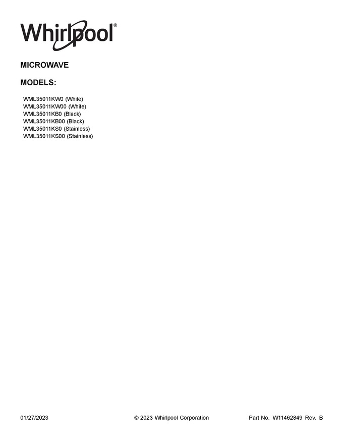 Diagram for WML35011KB0
