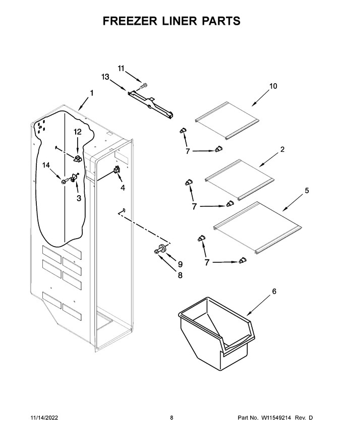 Diagram for WRS321SDHW08
