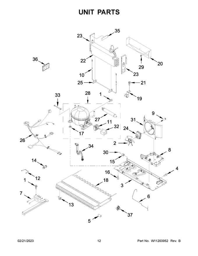 Diagram for WRX735SDBM02