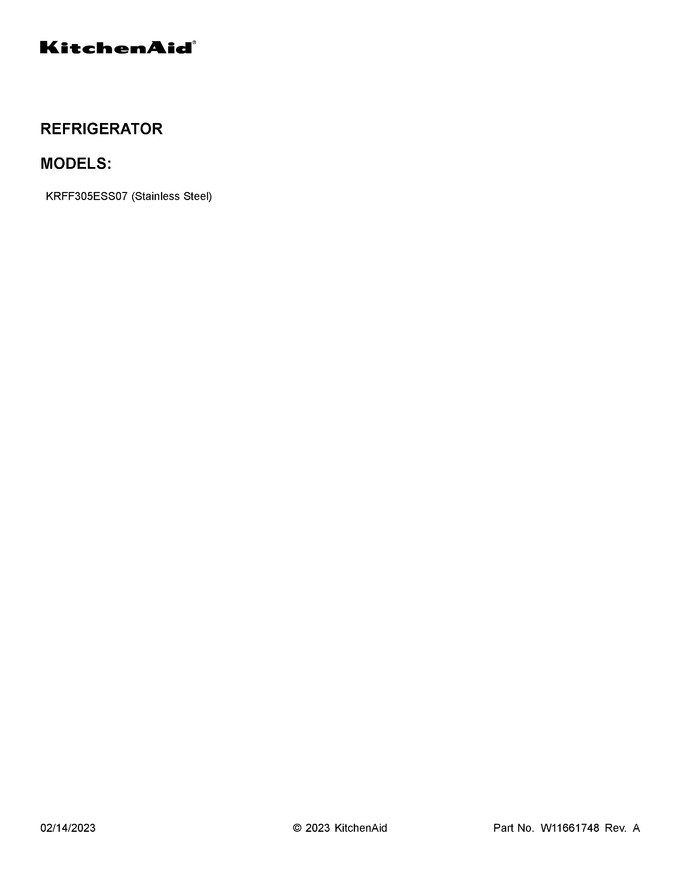 Diagram for KRFF305ESS07