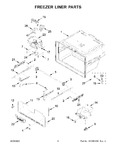 Diagram for 04 - Freezer Liner Parts