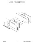 Diagram for 05 - Lower Oven Door Parts