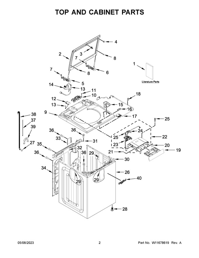 Diagram for WTW6150PB0