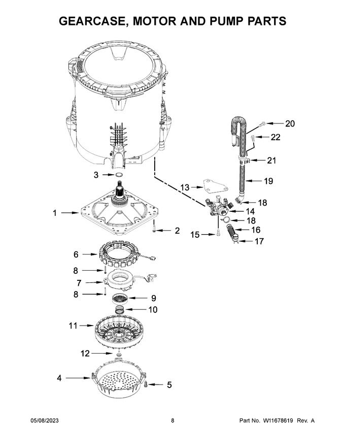 Diagram for WTW6150PB0