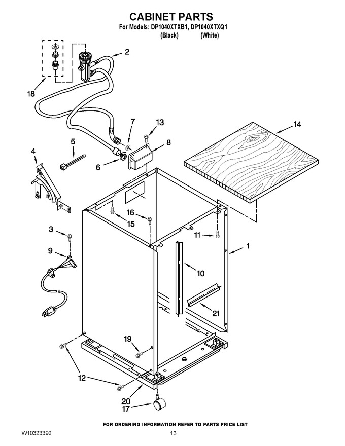 Diagram for DP1040XTXB1