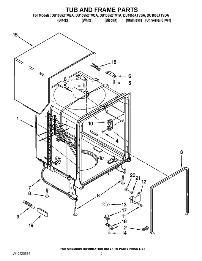 Diagram for DU1055XTVBA