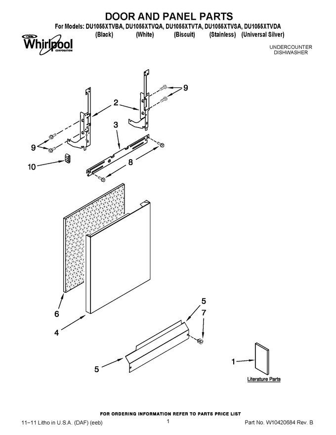 Diagram for DU1055XTVDA