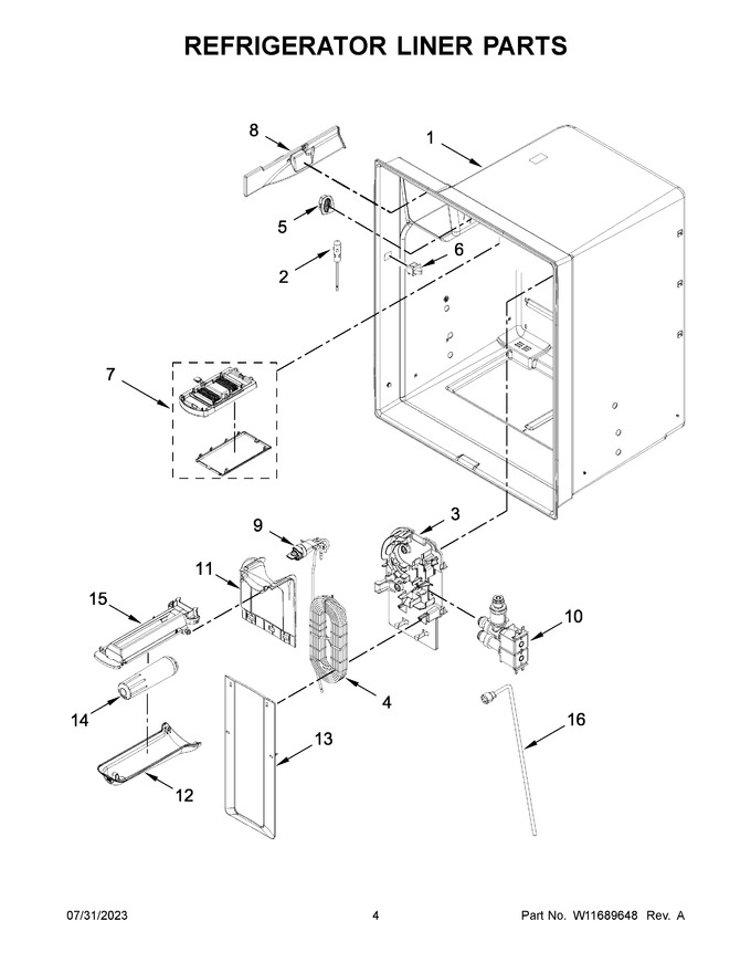 Diagram for WRF555SDHW08