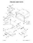 Diagram for 04 - Freezer Liner Parts