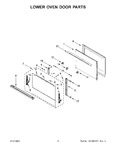 Diagram for 05 - Lower Oven Door Parts