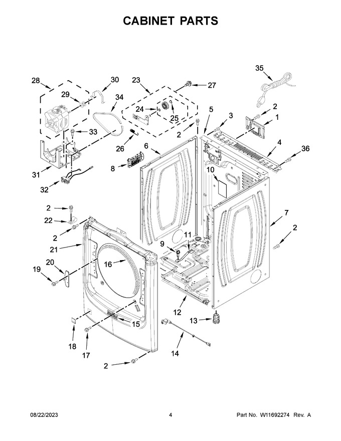 Diagram for MGD8630HW4