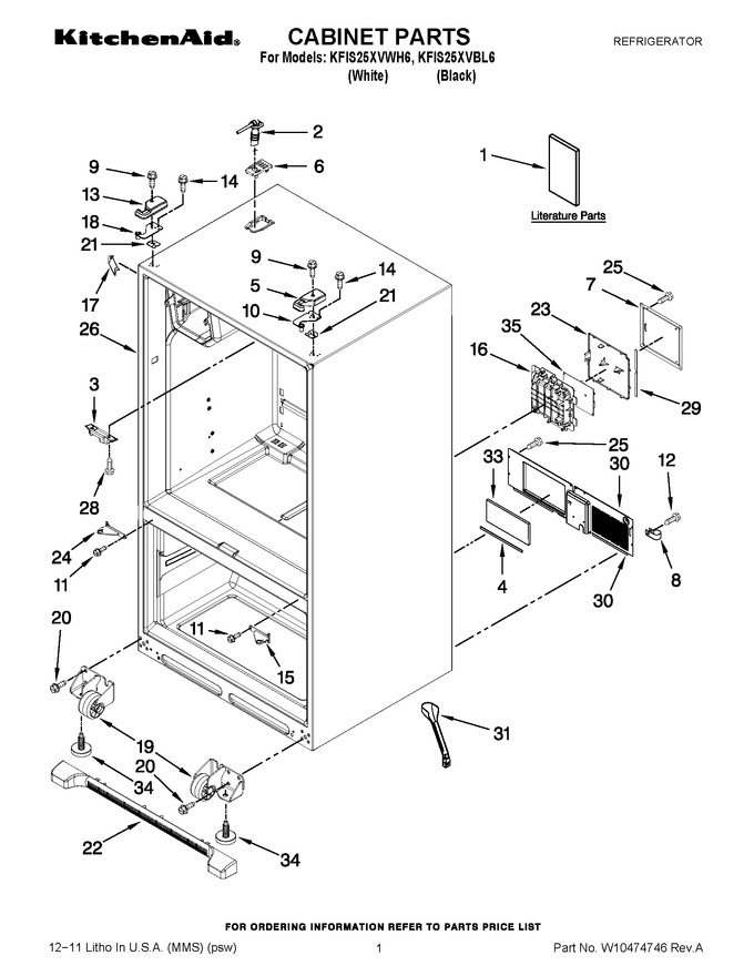 Diagram for KFIS25XVWH6