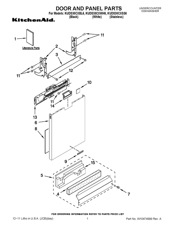 Diagram for KUDS30CXWH6